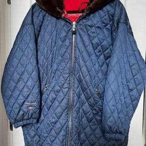 Post Card Madonna Di
Campiglio Quilted Puffer
Women's Retro Ski Coat Italy 46